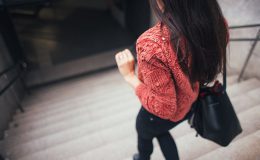 Woman-going-down-stairs